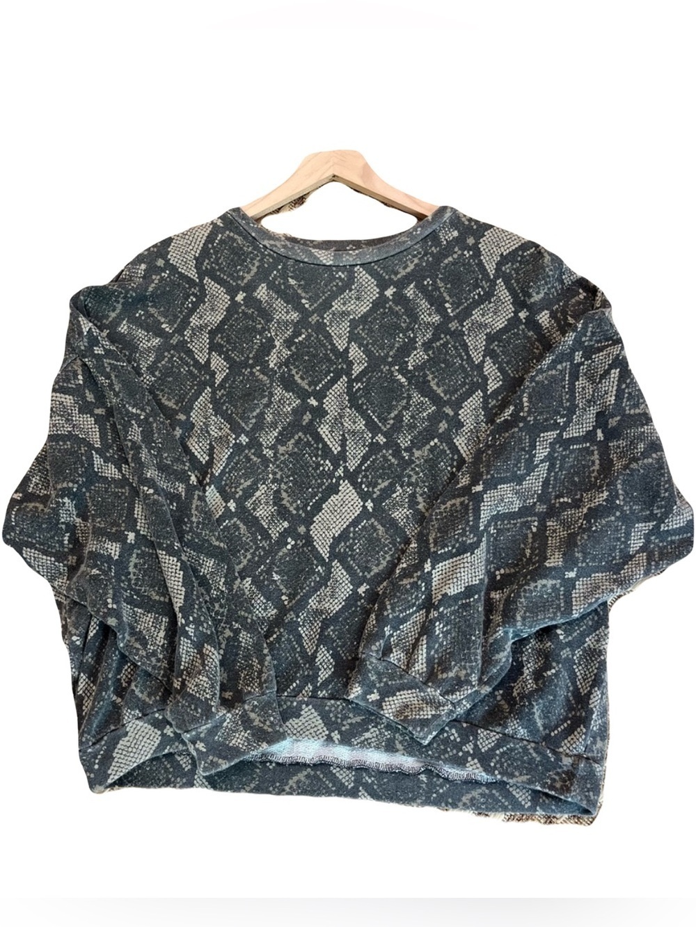 Show Me Your MuMu Sweatshirt - Women's Medium Green - Boyfriend Python Snake